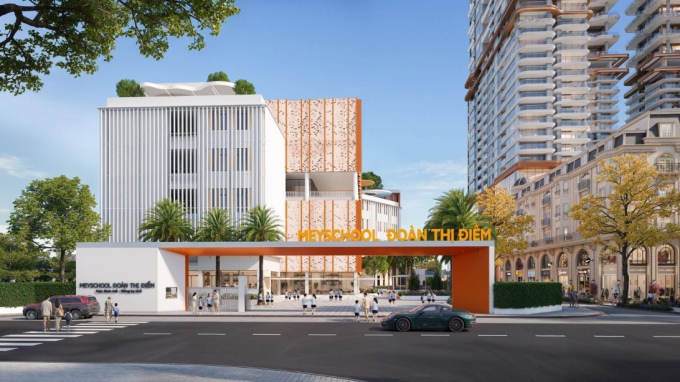 Trường Meyschool Đoàn Thị Điểm - tiện ích giáo dục trọng điểm trong hệ sinh thái Rivea Residences. Ảnh: Meygroup