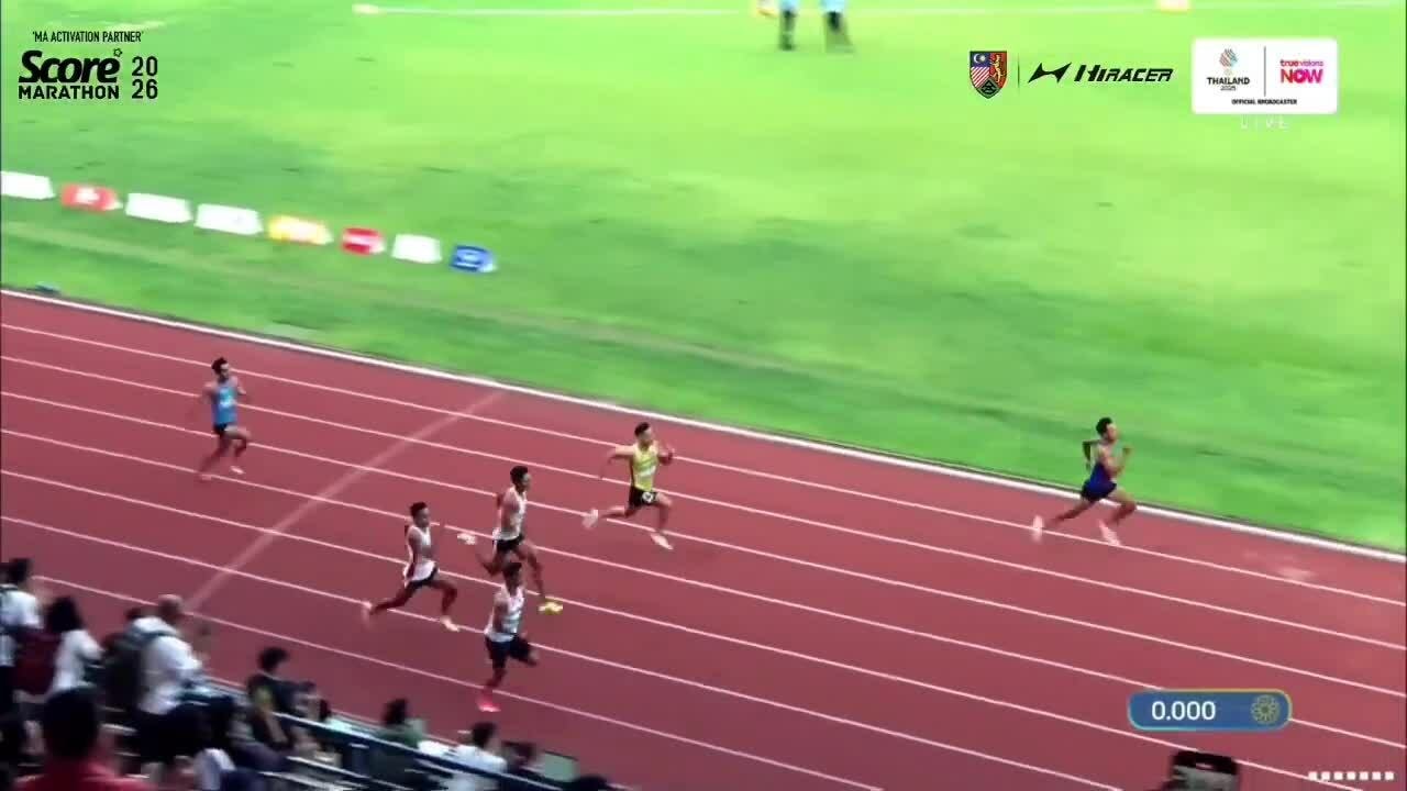Puripol chạy 100m dưới 10s tại SEA Games 33