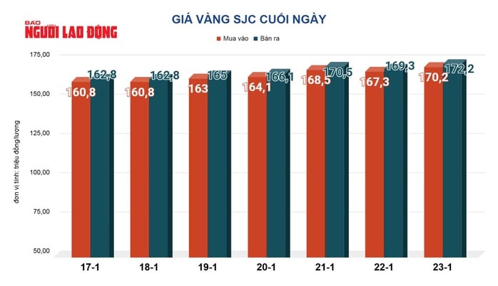 Giá vàng hôm nay 24-1: Tăng rất mạnh - Ảnh 2.