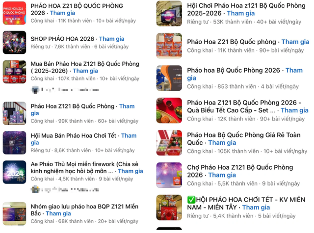 Pháo hoa rao bán tràn lan trên mạng, giá cao ngất ngưởng - Ảnh 1.