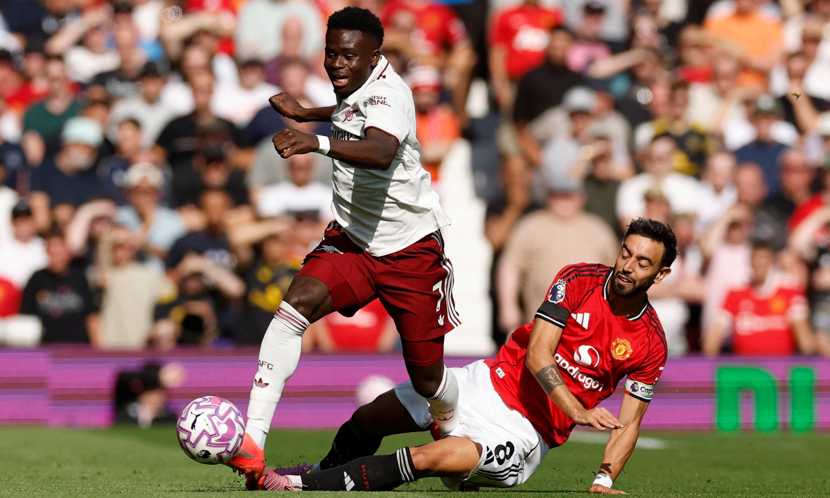 Arsenal thắng Man Utd ở lượt đi. (Ảnh: Reuters)