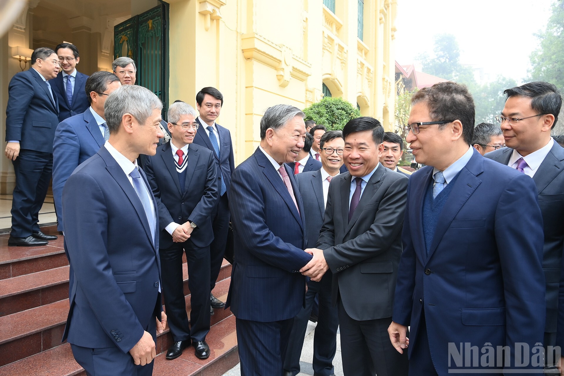 Tổng Bí thư Tô Lâm với các đại biểu.