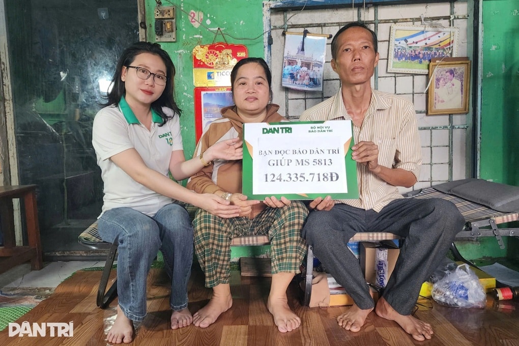 Vợ chồng mắc ung thư nuôi 2 con được bạn đọc giúp hơn 124 triệu đồng - 1