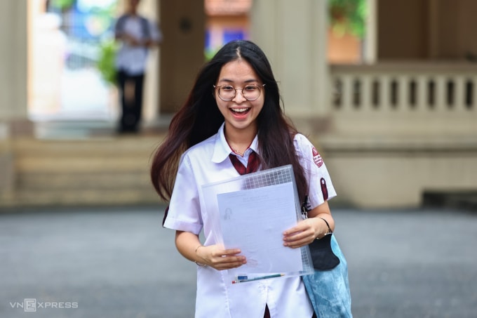Thí sinh TP HCM thi tốt nghiệp THPT 2025. Ảnh: Quỳnh Trần