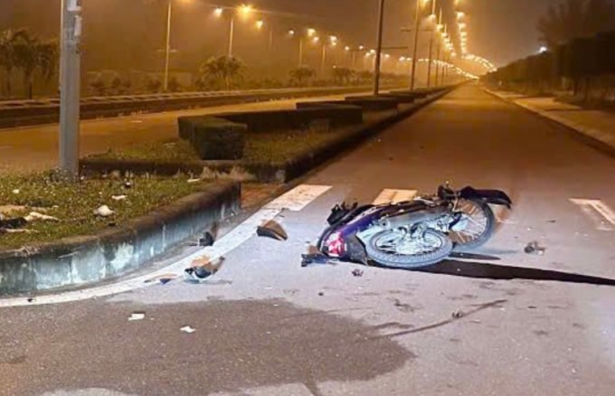 Đoạn đường phát hiện ba người tử vong. Ảnh: Minh Anh