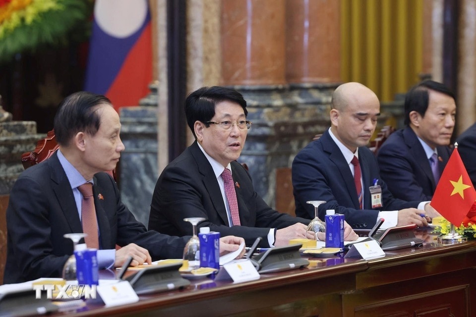 Chủ tịch nước Lương Cường tại hội kiến.