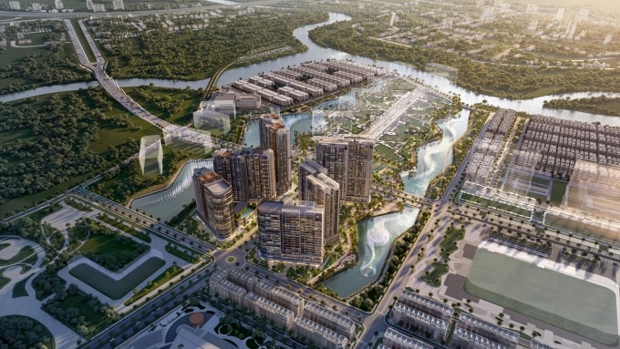 Quy hoạch một góc khu đô thị The Global City tại  TP HCM. Ảnh: Masterise Homes
