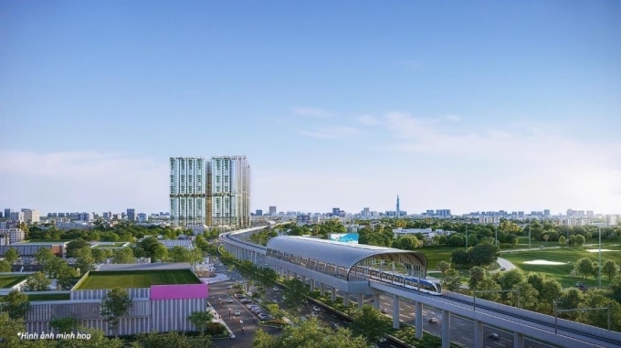 Dự án nằm gần trạm metro số 2 theo quy hoạch. Ảnh: Phát Đạt