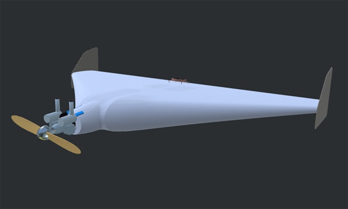 Mô phỏng UAV BM-35 của Nga. Đồ họa: GUR