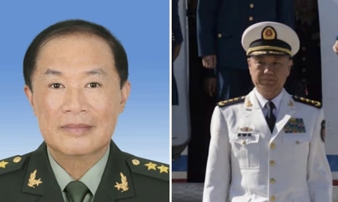 Ông Hà Vệ Đông (trái) và ông Miêu Hoa. Ảnh: CNA