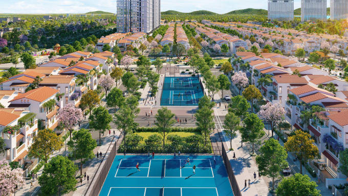 Công viên Sport Park phục vụ nhu cầu rèn luyện sức khỏe. Ảnh: Sun Group