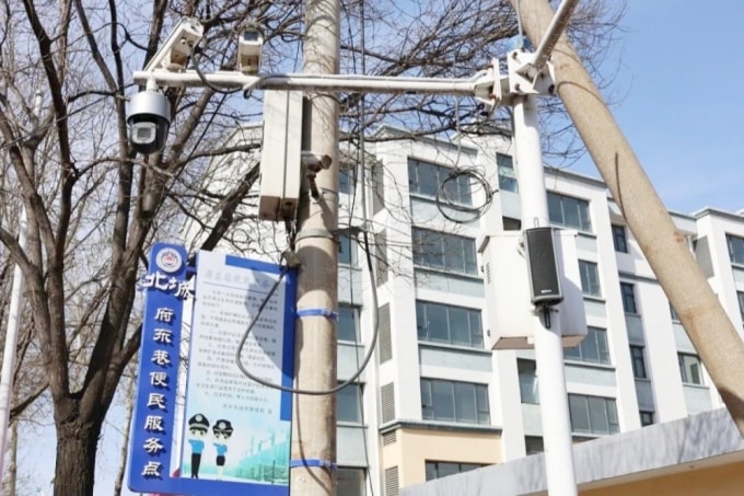 Một điểm lắp đặt camera có độ phân giải cao, giám sát 24/7. Ảnh: SGXP