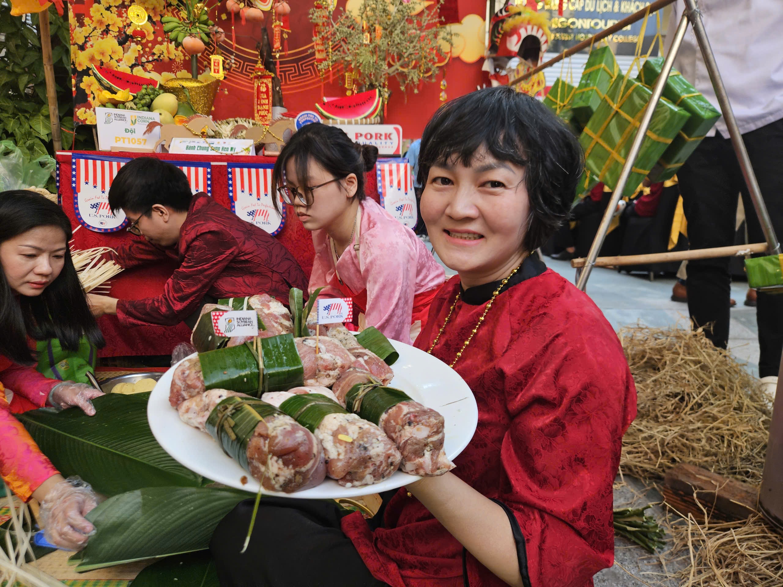 Bánh chưng với thịt heo Mỹ có gì đặc biệt? - Ảnh 5.