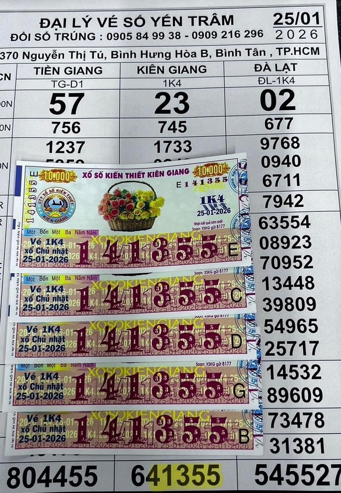 Xổ số miền Nam 26 - 1: Người trúng độc đắc và an ủi tại TPHCM - Ảnh 3. Xổ số miền Nam 26 - 1: Người trúng độc đắc và an ủi tại TPHCM - Ảnh 3.