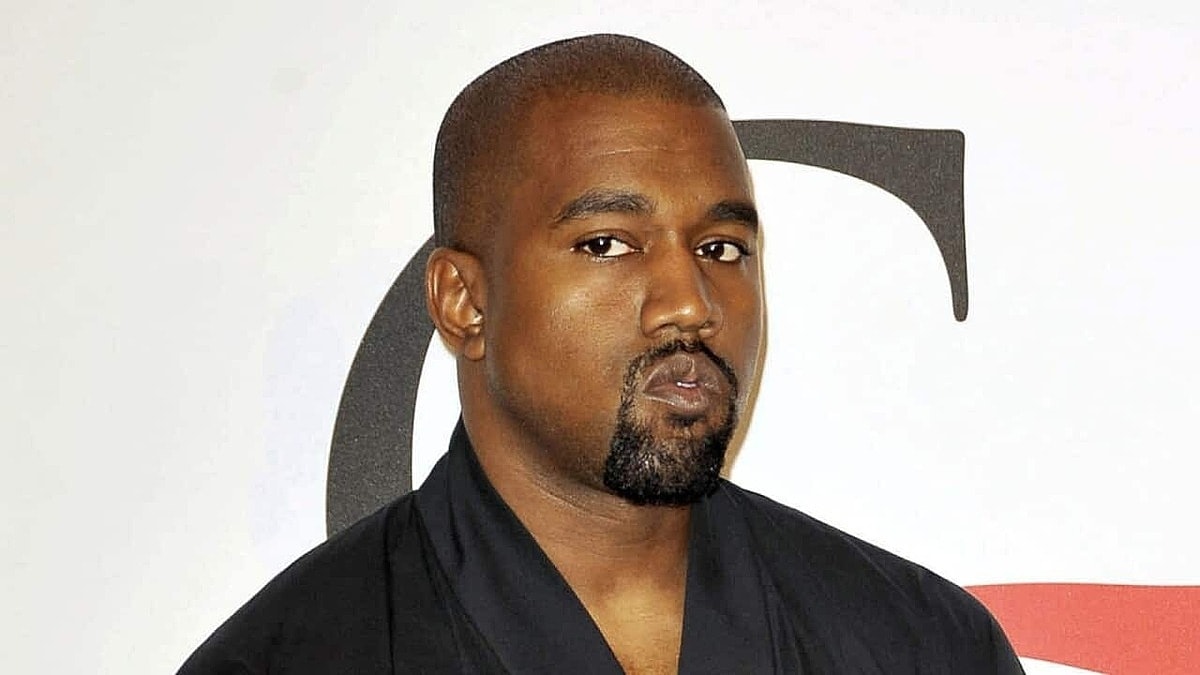 Chân dung rapper Kanye West. Ảnh: AP