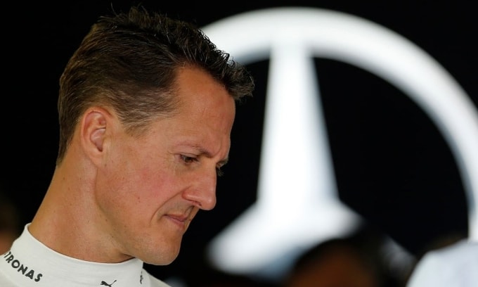 Michael Schumacher trong buổi đua thử của Mercedes tại trường đua Suzuka, Nhật Bản ngày 5/10/2012. Ảnh: Reuters