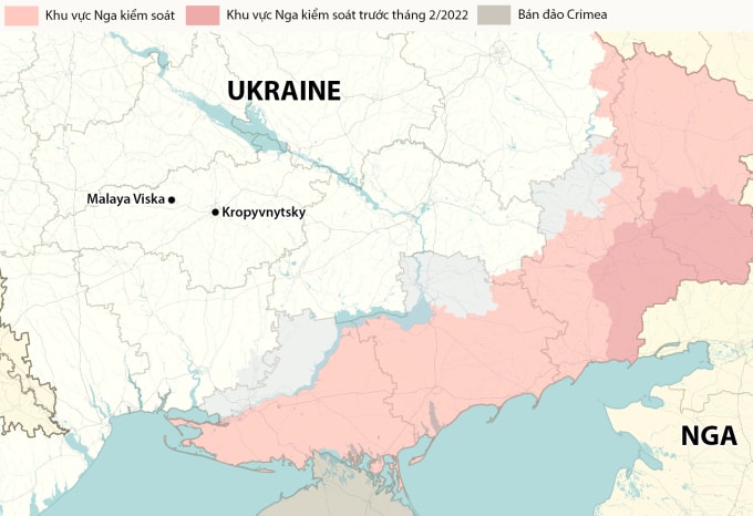 Vị trí khu dân cư Malaya Viska. Đồ họa: RYV