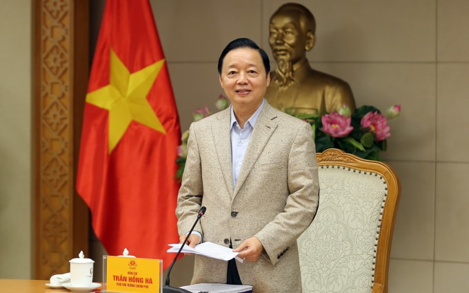 Phó thủ tướng Trần Hồng Hà. Ảnh: Minh Khôi