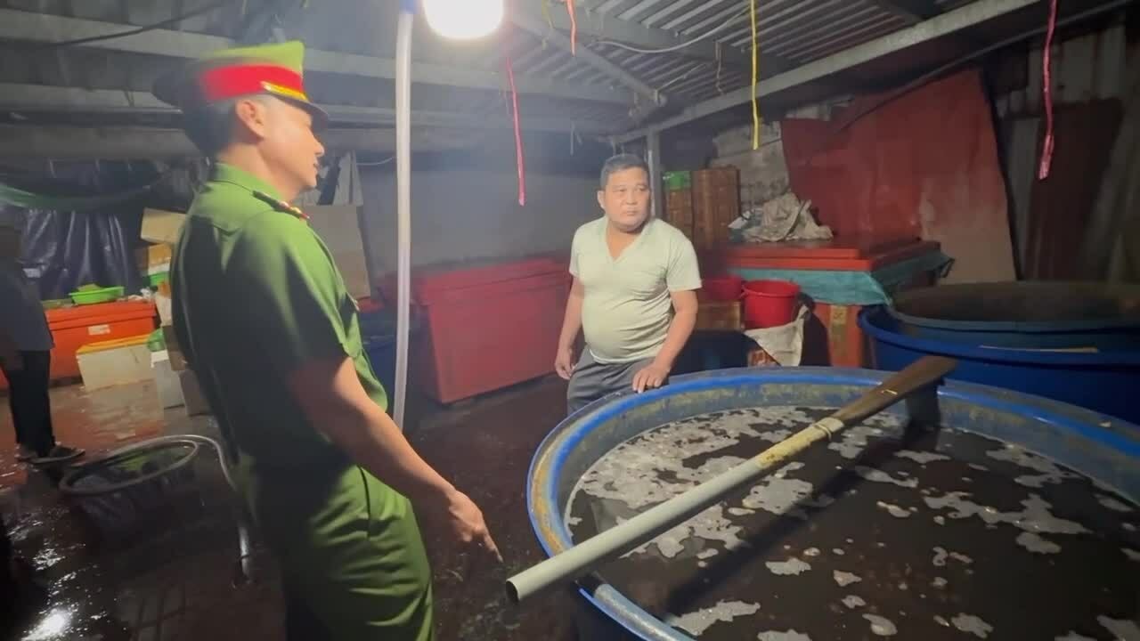 Ngâm 3.000 tấn thịt ốc trong hóa chất công nghiệp bán ra thị trường