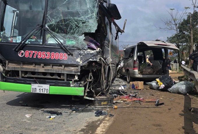 Hiện trường vụ tai nạn. Ảnh: Minh Anh