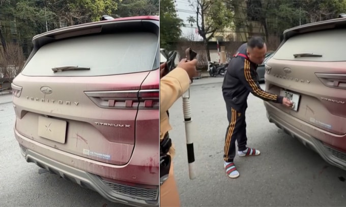 Đổ lỗi cho thời tiết để biển số bẩn là bao biện