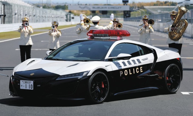 Honda NSX của cảnh sát Mie với biển số 110. Ảnh: Tamura Fujira