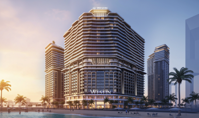 Phối cảnh một công trình trong tổ hợp. Ảnh: Sun Group