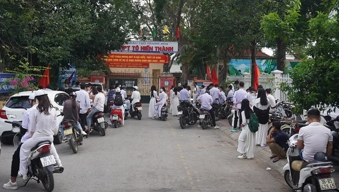 Trường THPT Tô Hiến Thành. Ảnh: Lê Hoàng