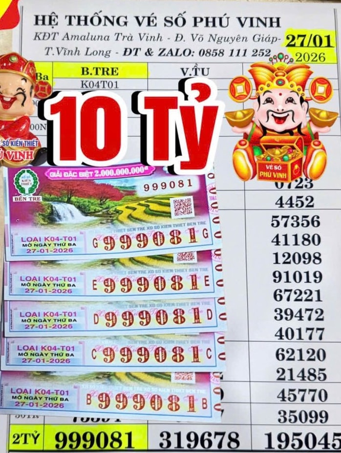 Xổ số miền Nam 2026: Nữ khách hàng trúng độc đắc 10 tỉ đồng tại Vĩnh Long - Ảnh 2. Xổ số miền Nam 2026: Nữ khách hàng trúng độc đắc 10 tỉ đồng tại Vĩnh Long - Ảnh 2.