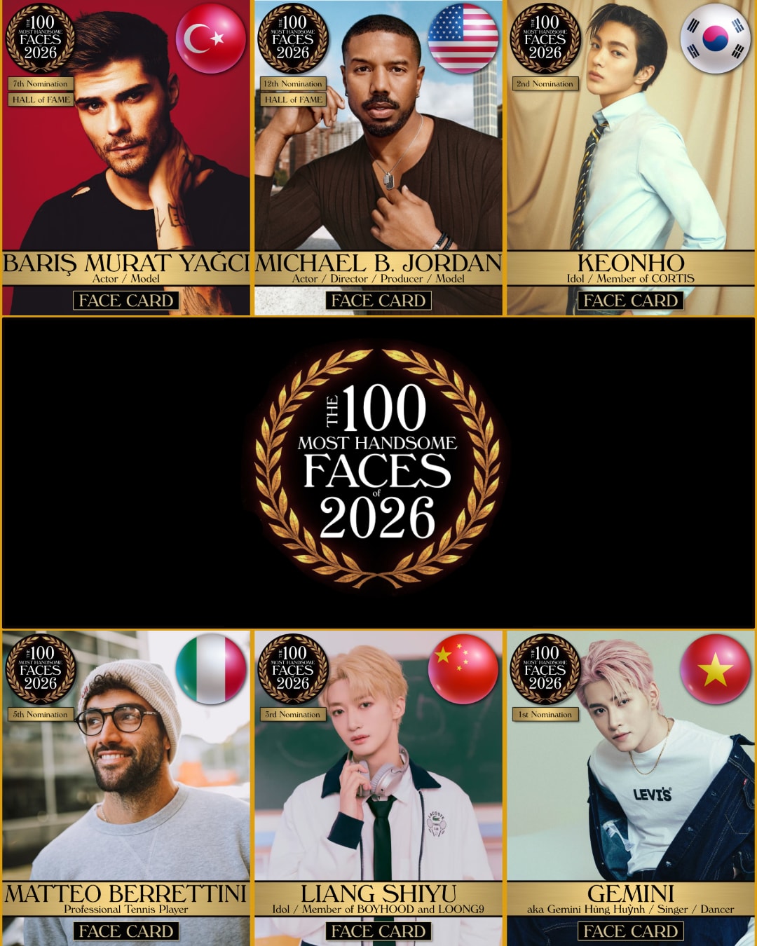 Gemini Hùng Huỳnh được đề cử top 100 gương mặt đẹp nhất thế giới năm 2026.