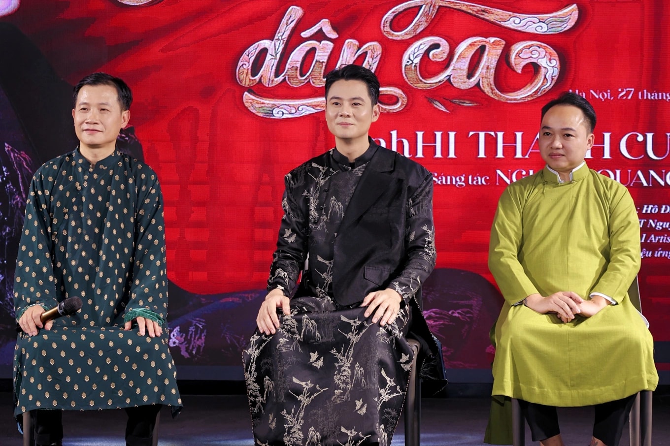 Nhạc sĩ Quang Long, ca sĩ AnhHi Thanh Cường.