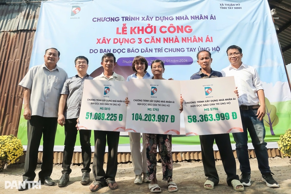Báo Dân trí khởi công xây dựng 3 căn nhà Nhân ái ở Tây Ninh - 3