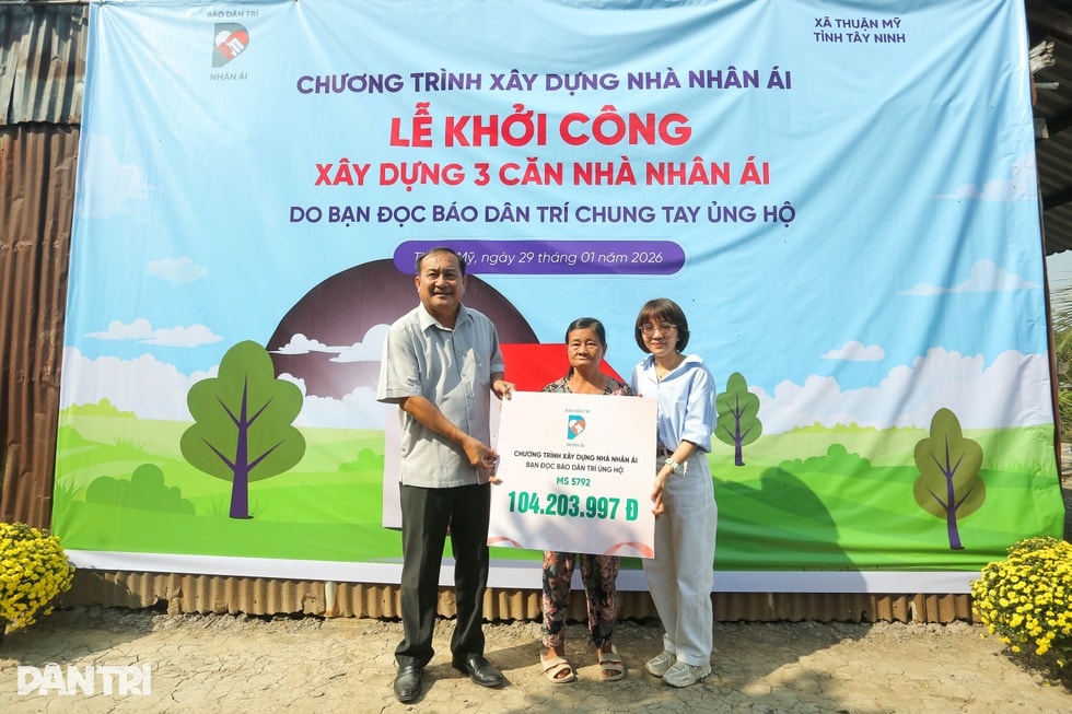 Báo Dân trí khởi công xây dựng 3 căn nhà Nhân ái ở Tây Ninh - 1