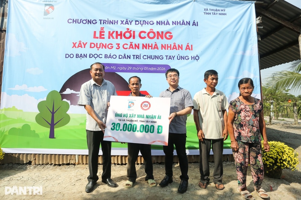 Báo Dân trí khởi công xây dựng 3 căn nhà Nhân ái ở Tây Ninh - 2