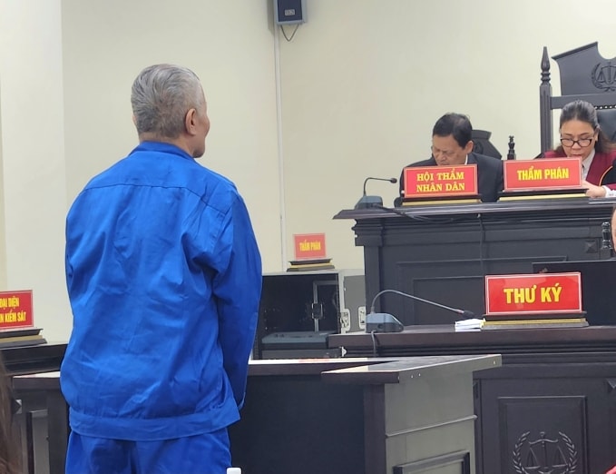 Bị cáo Lý Quang Hòa tại tòa chiều 29/1. Ảnh: Danh Lam