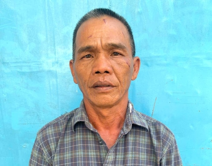 Nghi phạm Hoàng Dũng tại cơ quan điều tra. Ảnh: Công an An Giang