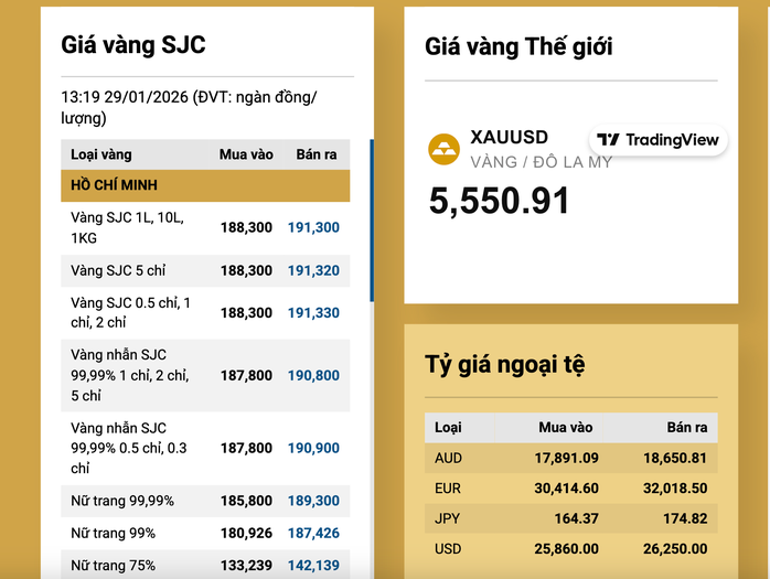 Giá vàng chiều nay vượt 191 triệu đồng: Cập nhật thông tin sàn giao dịch vàng Việt Nam - Ảnh 2.