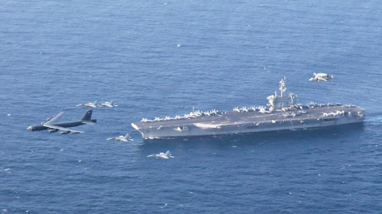 Tàu sân bay Mỹ áp sát Trung Đông. (Ảnh: Reuters)