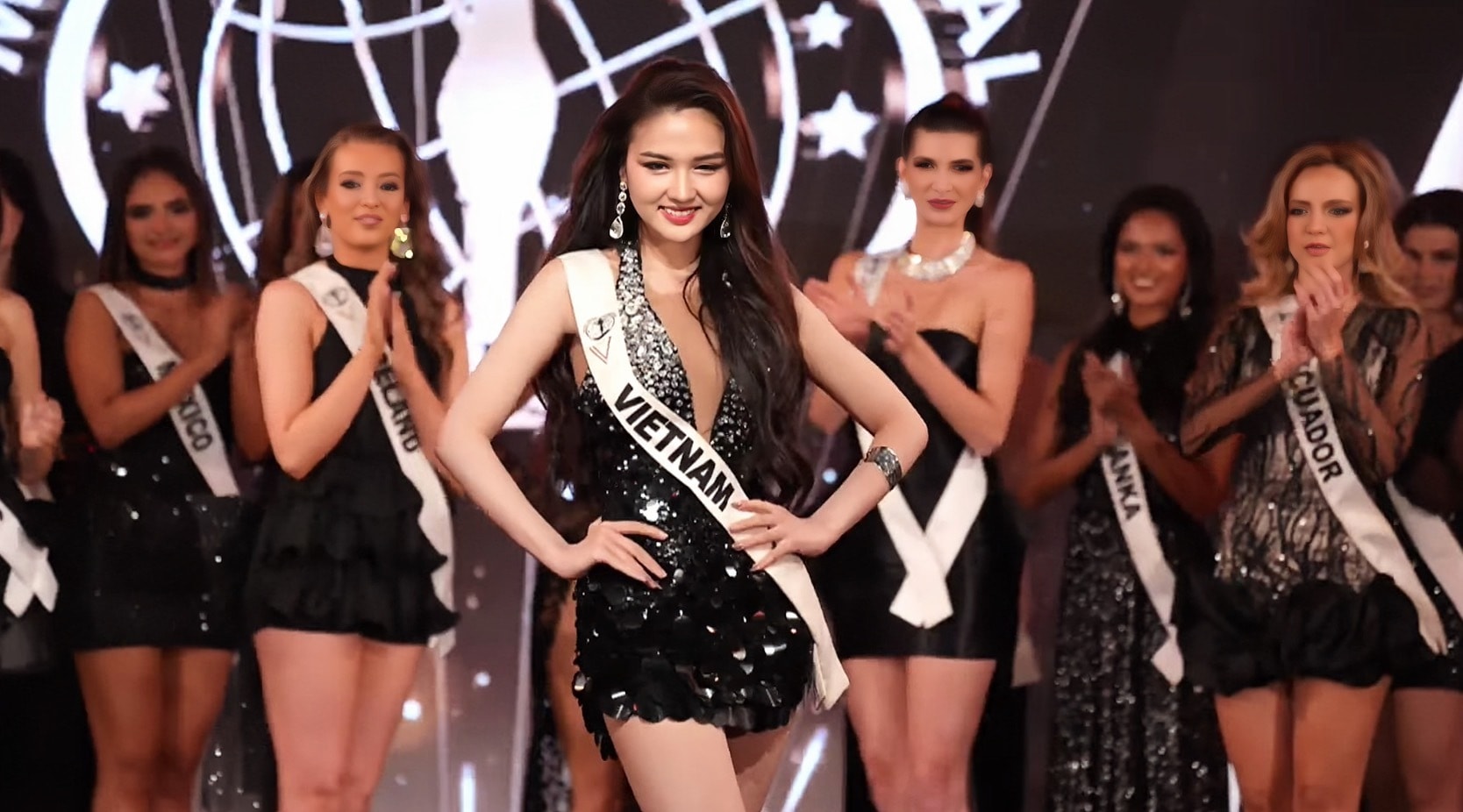 Á hậu Thu Ngân - đại diện Việt Nam Hoa hậu Liên lục địa năm nay dừng dân ở top 23.