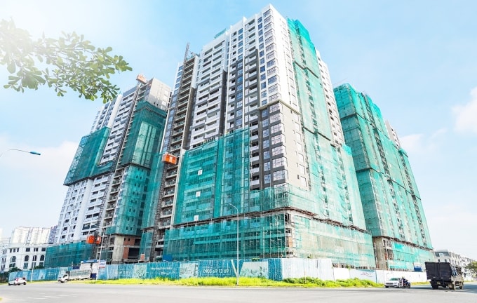 Một dự án nhà ở cao tầng của Novaland tại phường Cát Lái, TP HCM. Ảnh: NVL