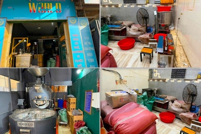 Bên trong xưởng chế biến cà phê. Ảnh: Như Ý