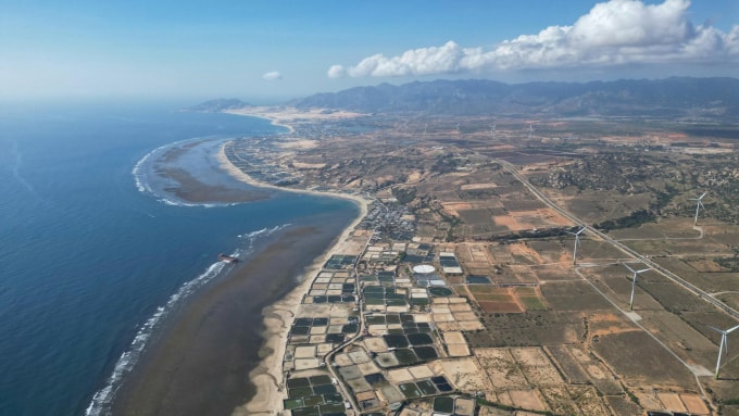 Thôn Vĩnh Trường, xã Phước Dinh, huyện Thuận Nam, tỉnh Ninh Thuận cũ (nay là Khánh Hòa), nơi sẽ xây dựng nhà máy Điện hạt nhân Ninh Thuận 1. Ảnh: Việt Quốc