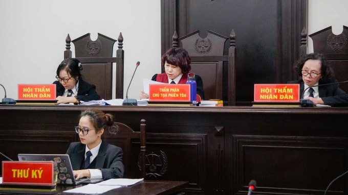 HĐXX xét xử, TAND khu vực 3, Hà Nội. Ảnh: Danh Lam
