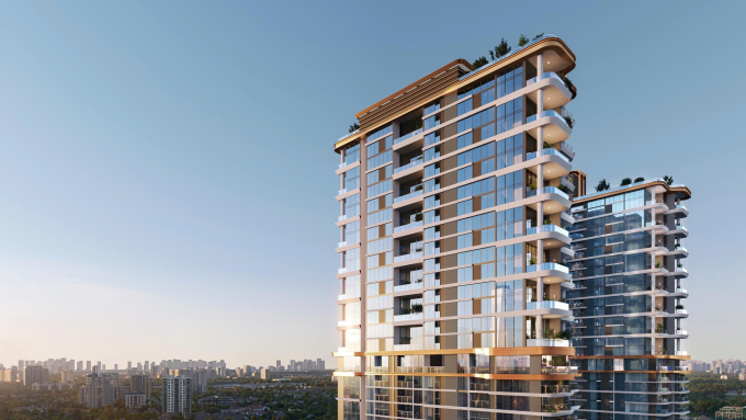 Toàn bộ mặt ngoài căn hộ trang bị kính Low-E. Ảnh: Meygroup