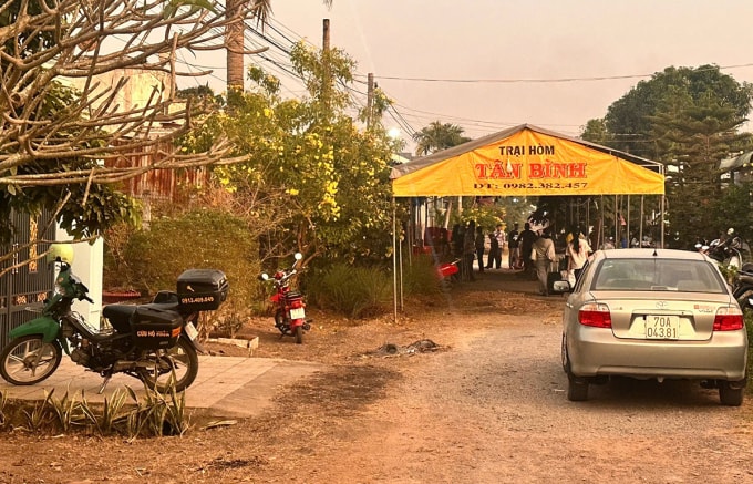 Hiện trường án mạng. Ảnh: Nam An