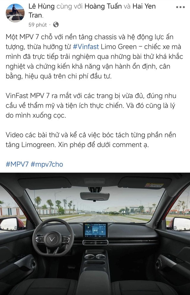 Cơ hội mua VinFast VF MPV 7 - xe gia đình thực dụng, tiết kiệm với mức giá tối ưu trước Tết - Ảnh 1.