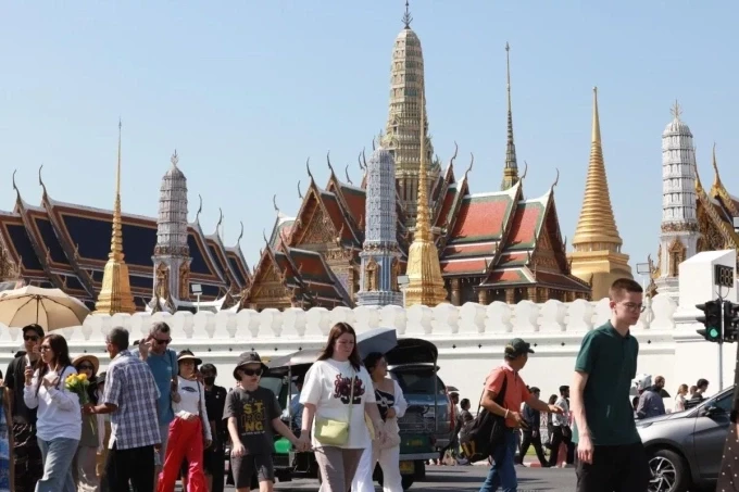 Khách du lịch nước ngoài tại Bangkok, Thái Lan. Ảnh: Bangkok Post