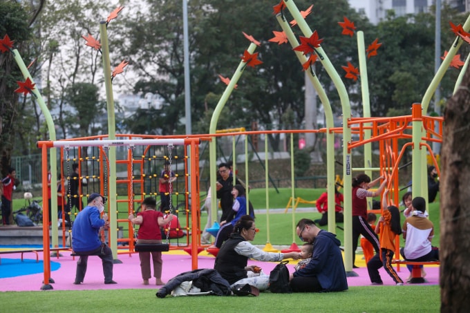 Công viên ở Hà Nội sau chỉnh trang. Công viên Cầu Giấy. Ảnh: Phạm Chiểu