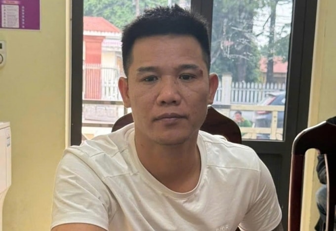 Nguyễn Văn Hiệp lúc bị bắt. Ảnh: Công an cung cấp