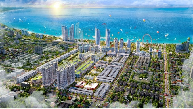 Phối cảnh tổng thể dự án Bình Sơn Ocean Park. Nguồn: Limahomes